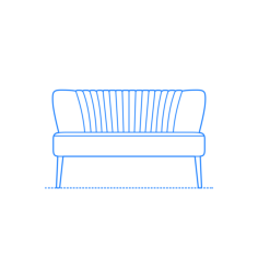 Furniture Settee Jorgen Settee Silhouette Cutting Svg Files, Free Vectors File
